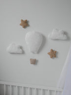 Boucle hot air balloon wall decoration set - Minidreams Decor