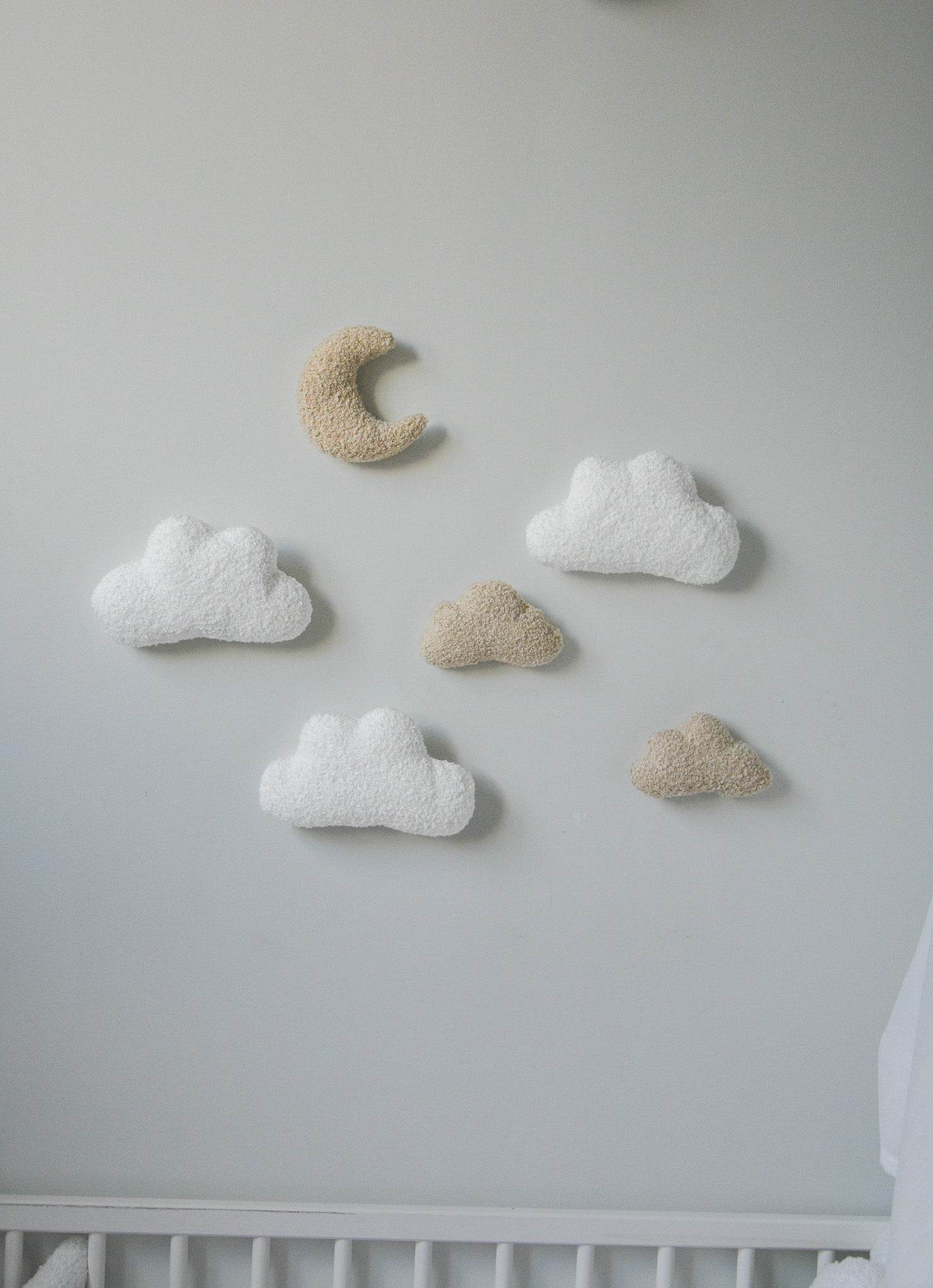 Clouds and moon wall decoration - Minidreams Decor