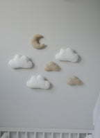 Clouds and moon wall decoration - Minidreams Decor