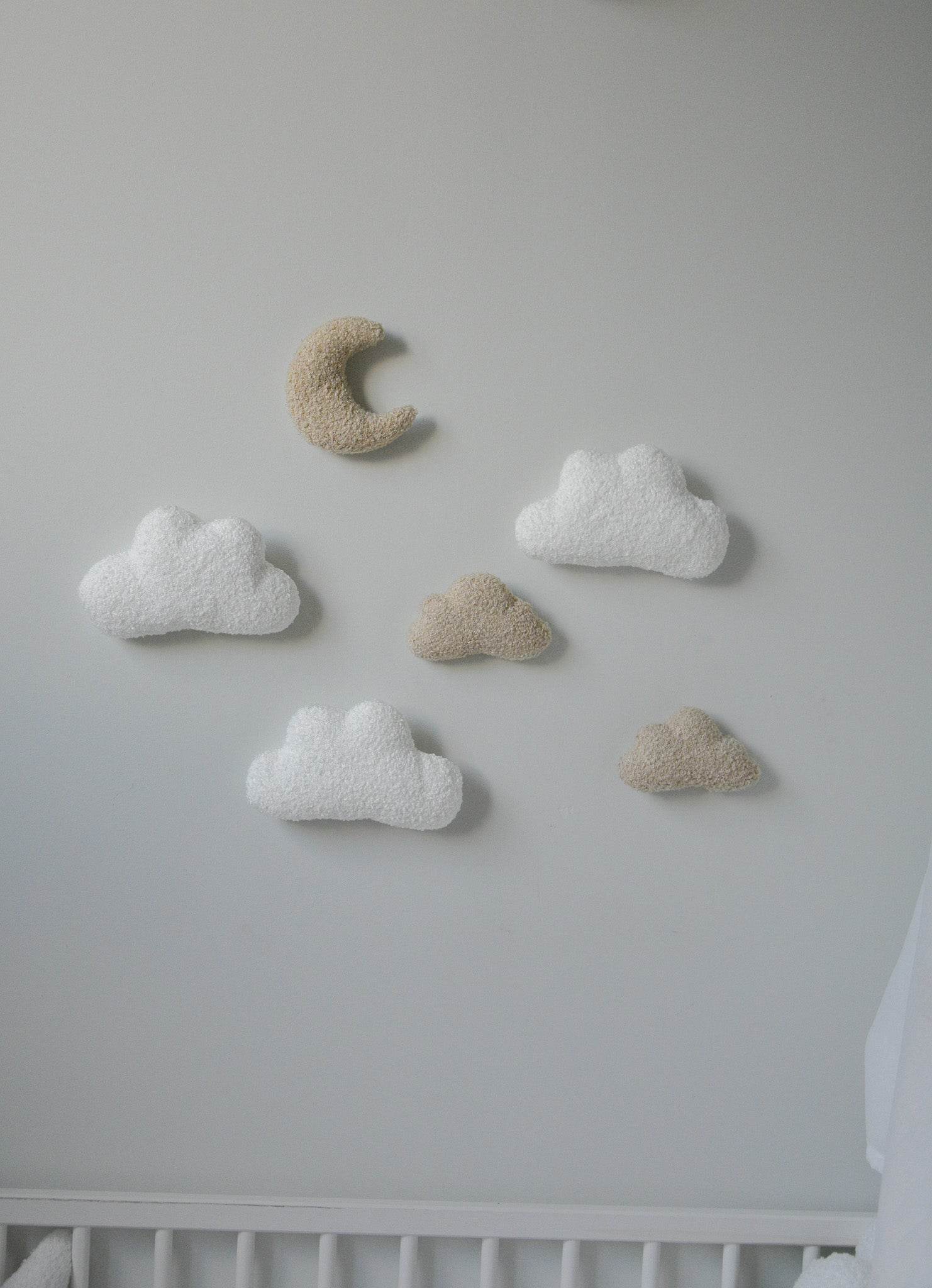 Clouds and moon wall decoration - Minidreams Decor