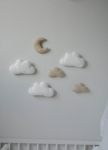 Clouds and moon wall decoration - Minidreams Decor