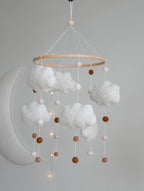 Boucle Clouds and Balls Baby crib Mobile
