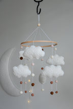 Boucle Clouds and Balls Baby crib Mobile