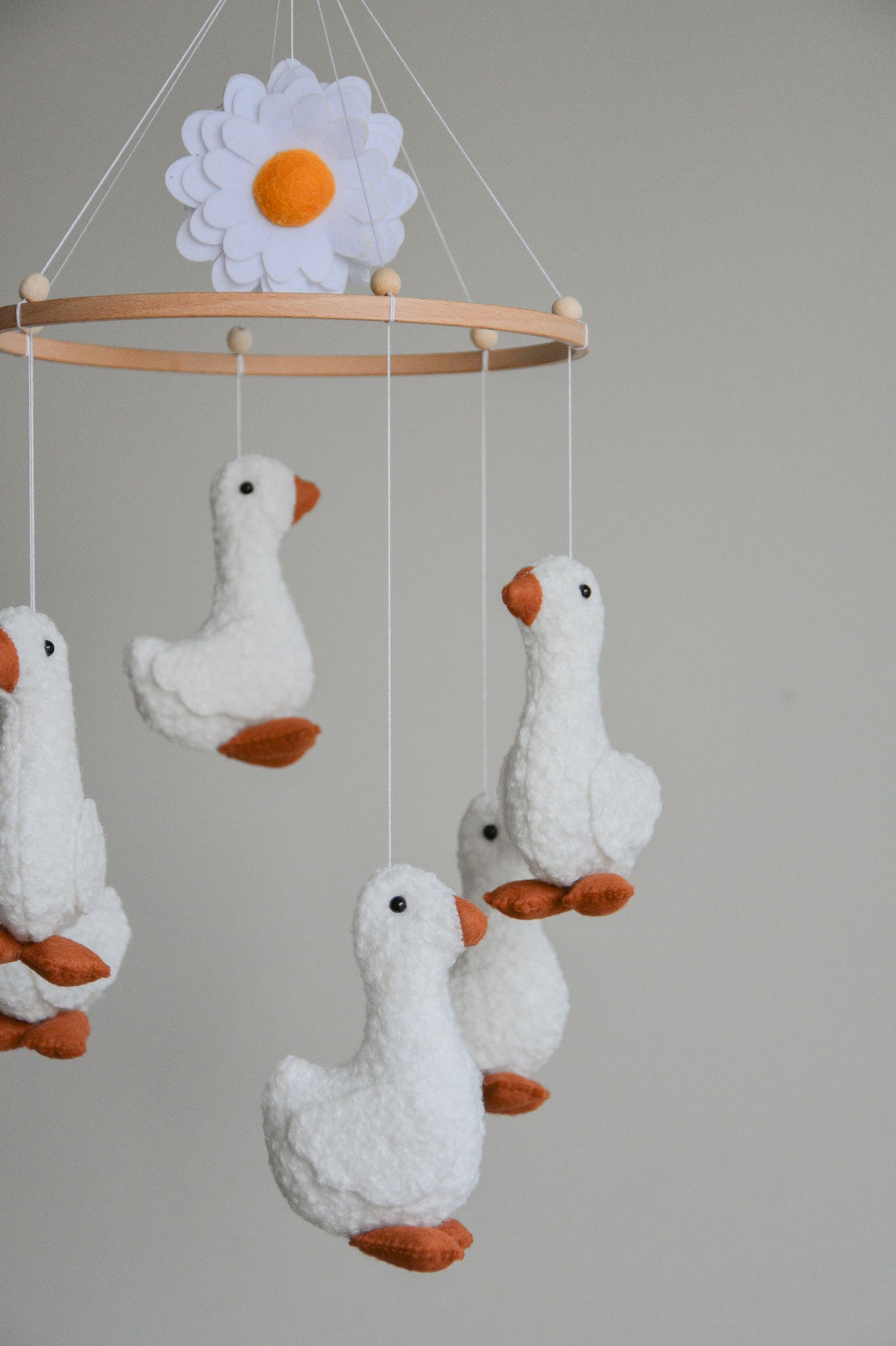 Duck nursery baby mobile