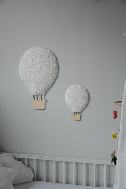 Boucle hot air balloon wall decor