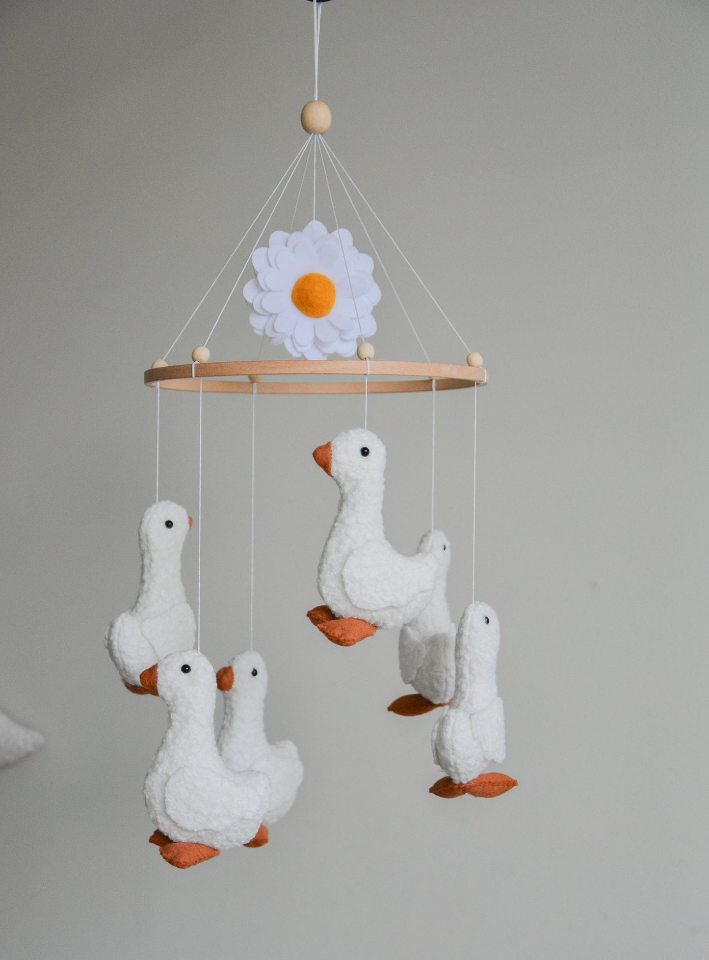 Duck nursery baby mobile