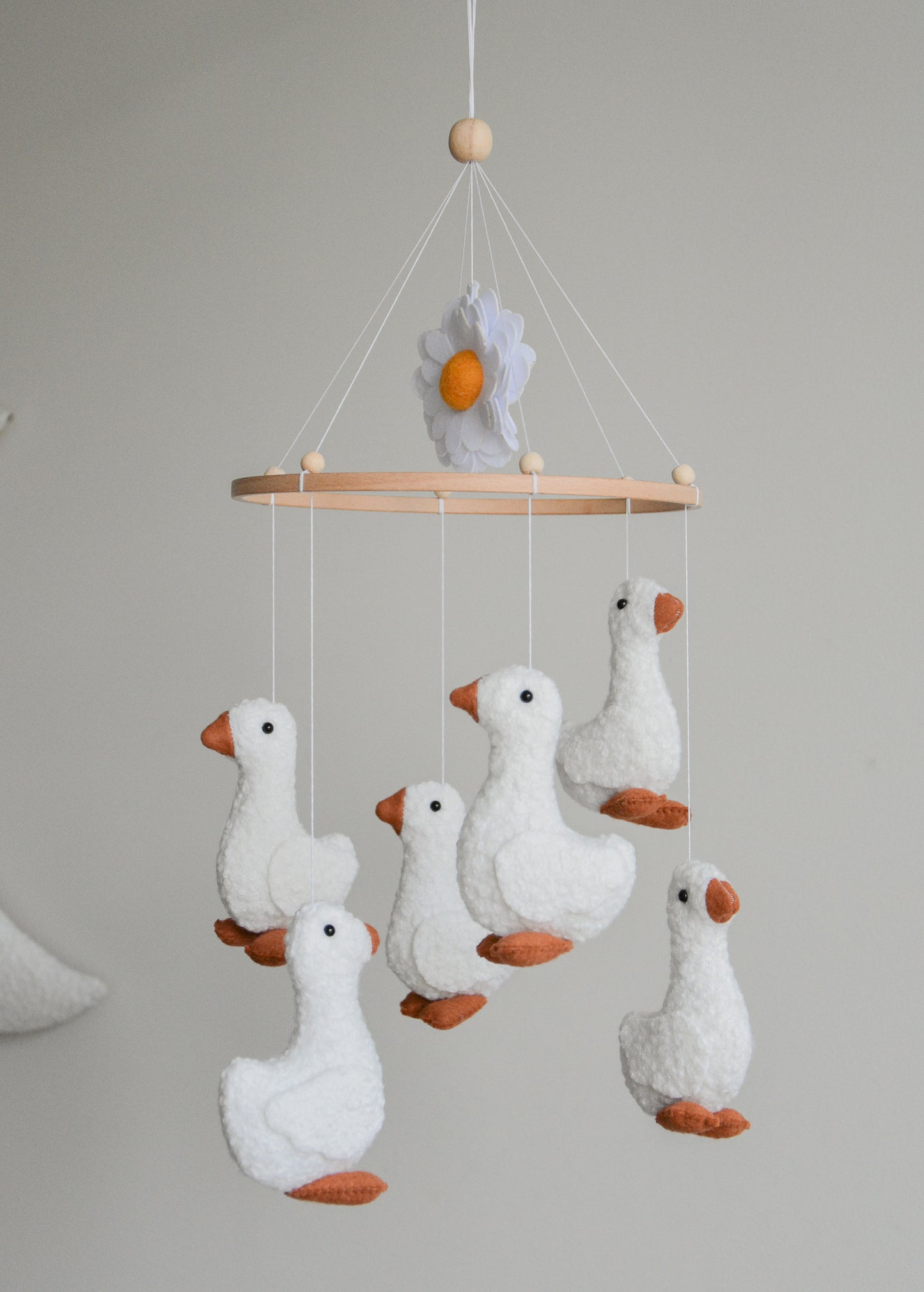 Duck nursery baby mobile