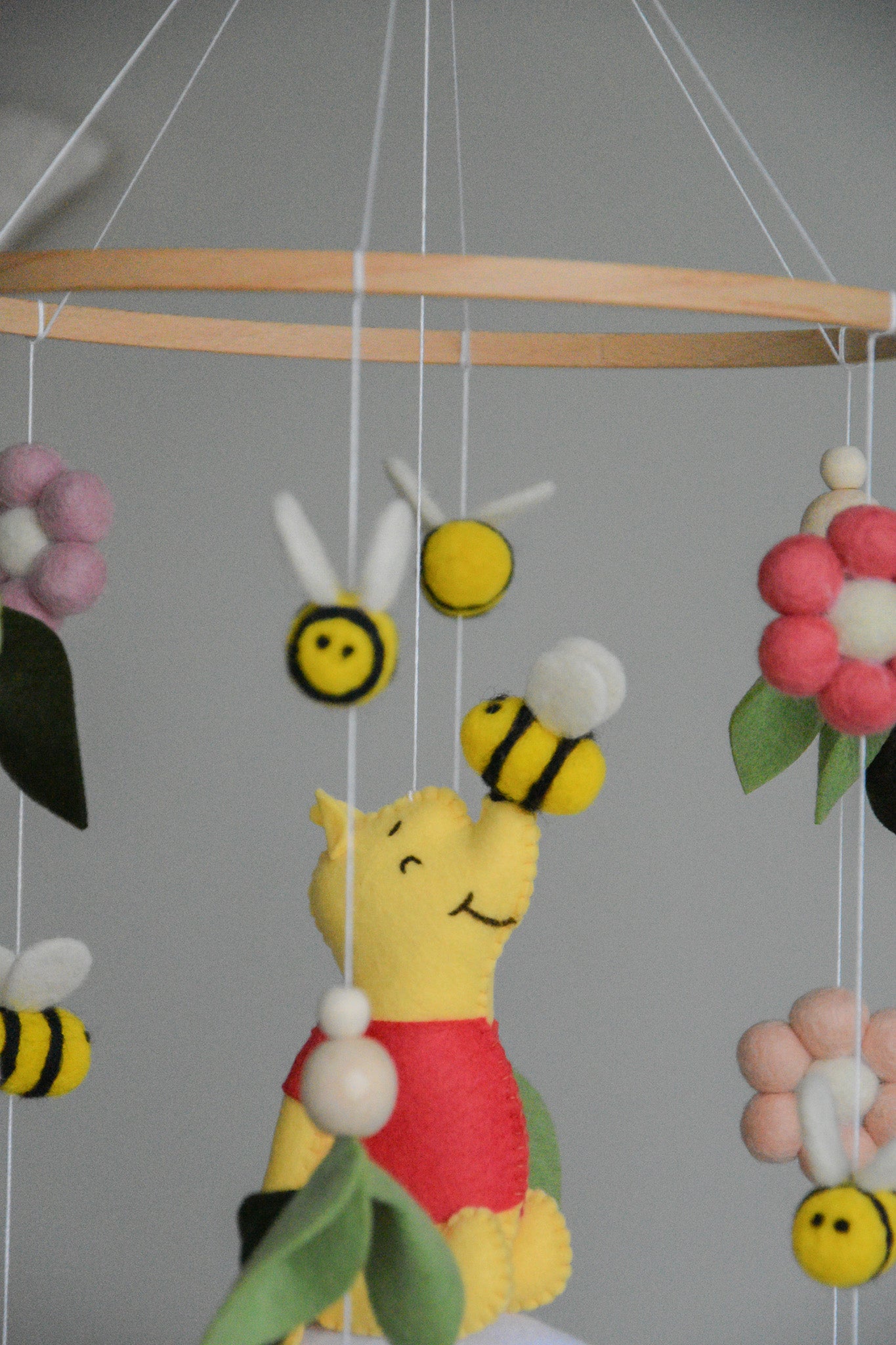 Winnie the Pooh-Themed Clouds Baby crib Mobile