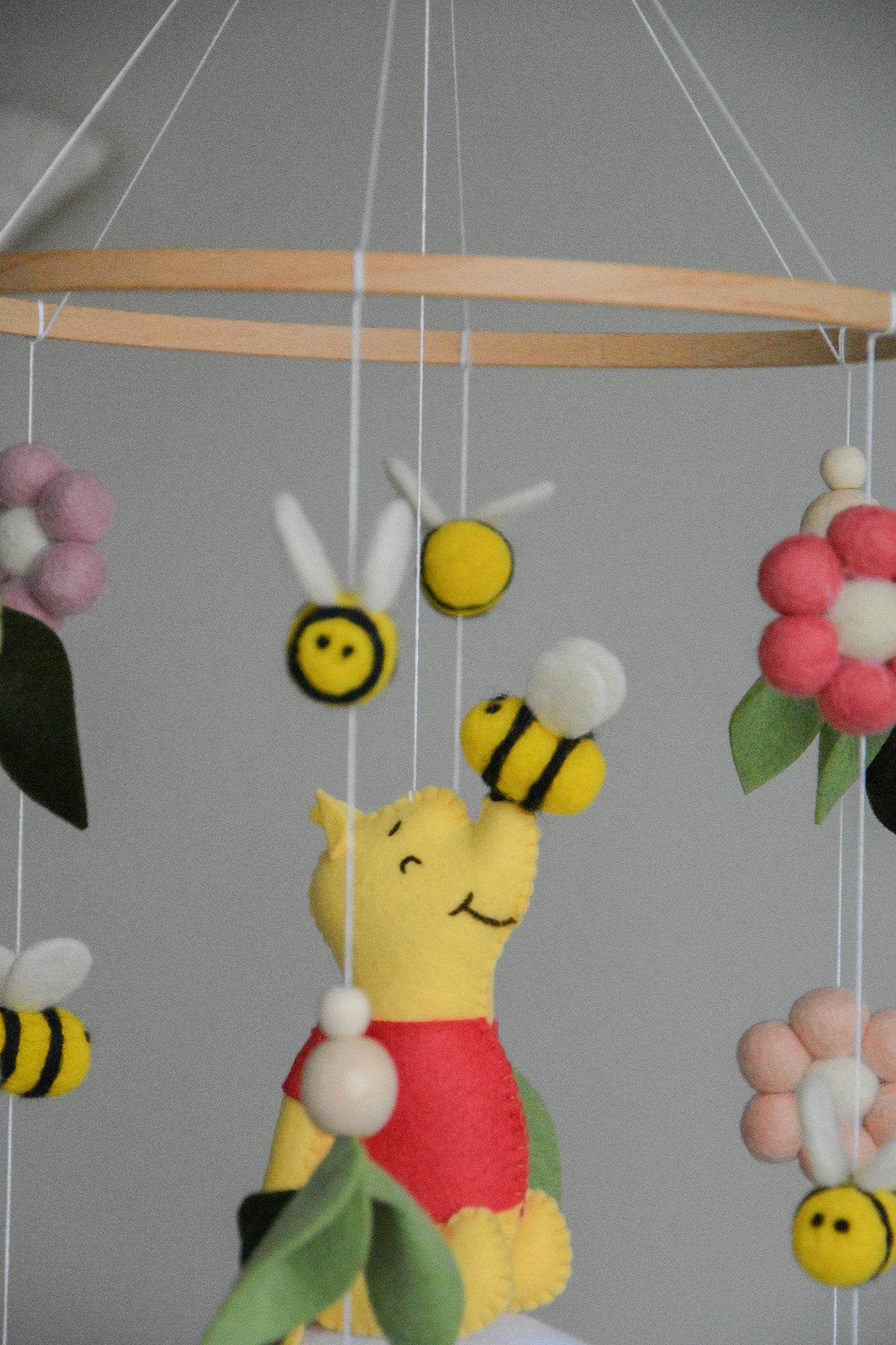 Winnie the Pooh-Themed Clouds Baby crib Mobile - Minidreams Decor