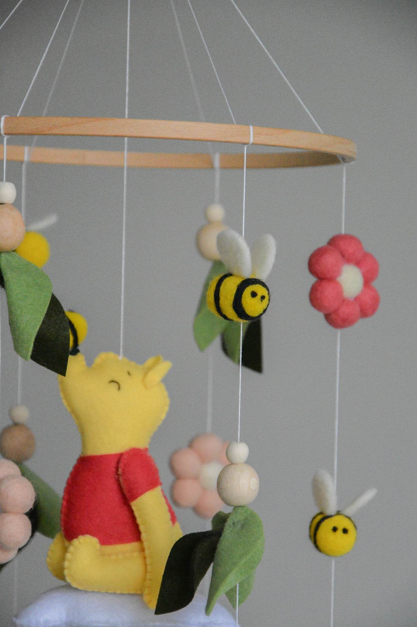 Winnie the Pooh-Themed Clouds Baby crib Mobile - Minidreams Decor