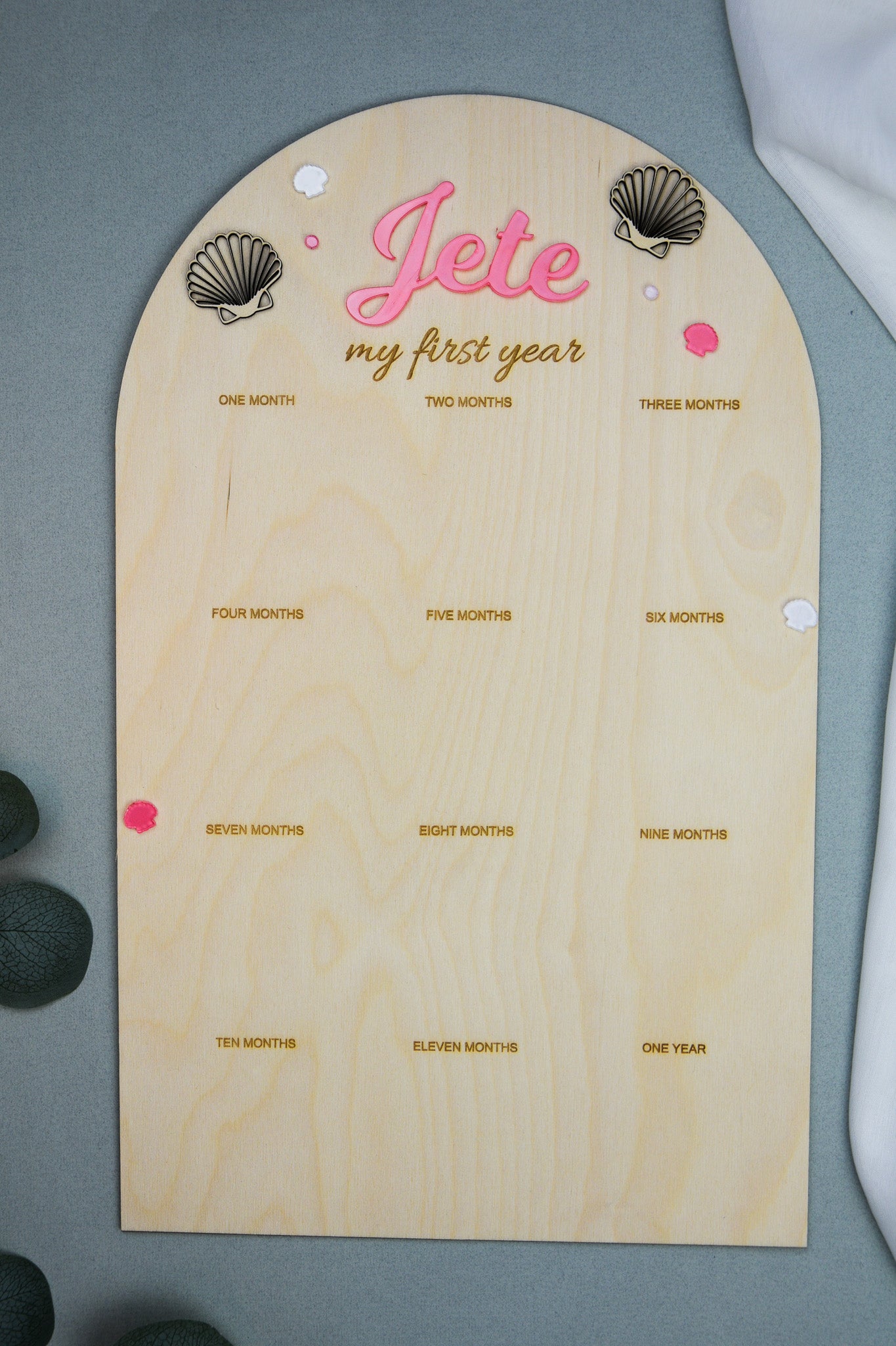 First year Birthday Board