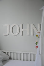 Custom Boucle Letter/Name Sign for Nursery - Minidreams Decor