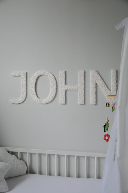 Custom Boucle Letter/Name Sign for Nursery