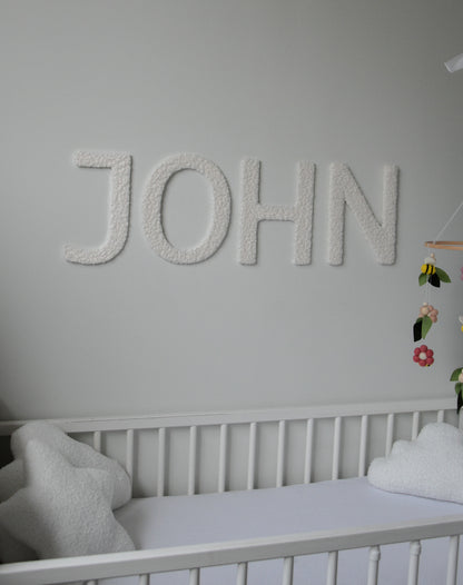 Custom Boucle Letter/Name Sign for Nursery