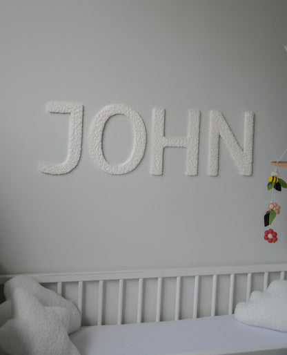 Custom Boucle Letter/Name Sign for Nursery