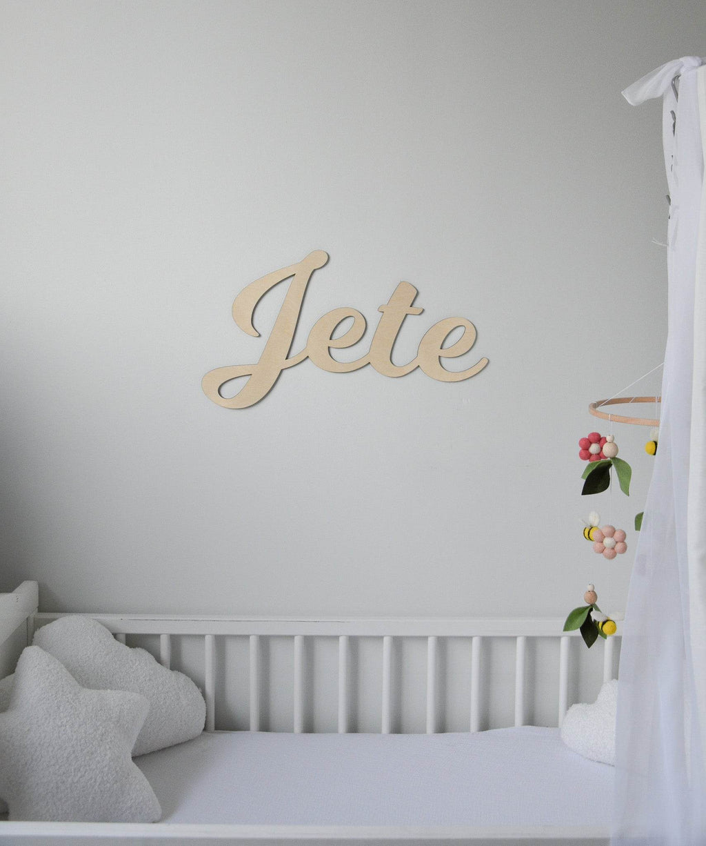 Custom Wooden Name Sign for Nursery - Minidreams Decor