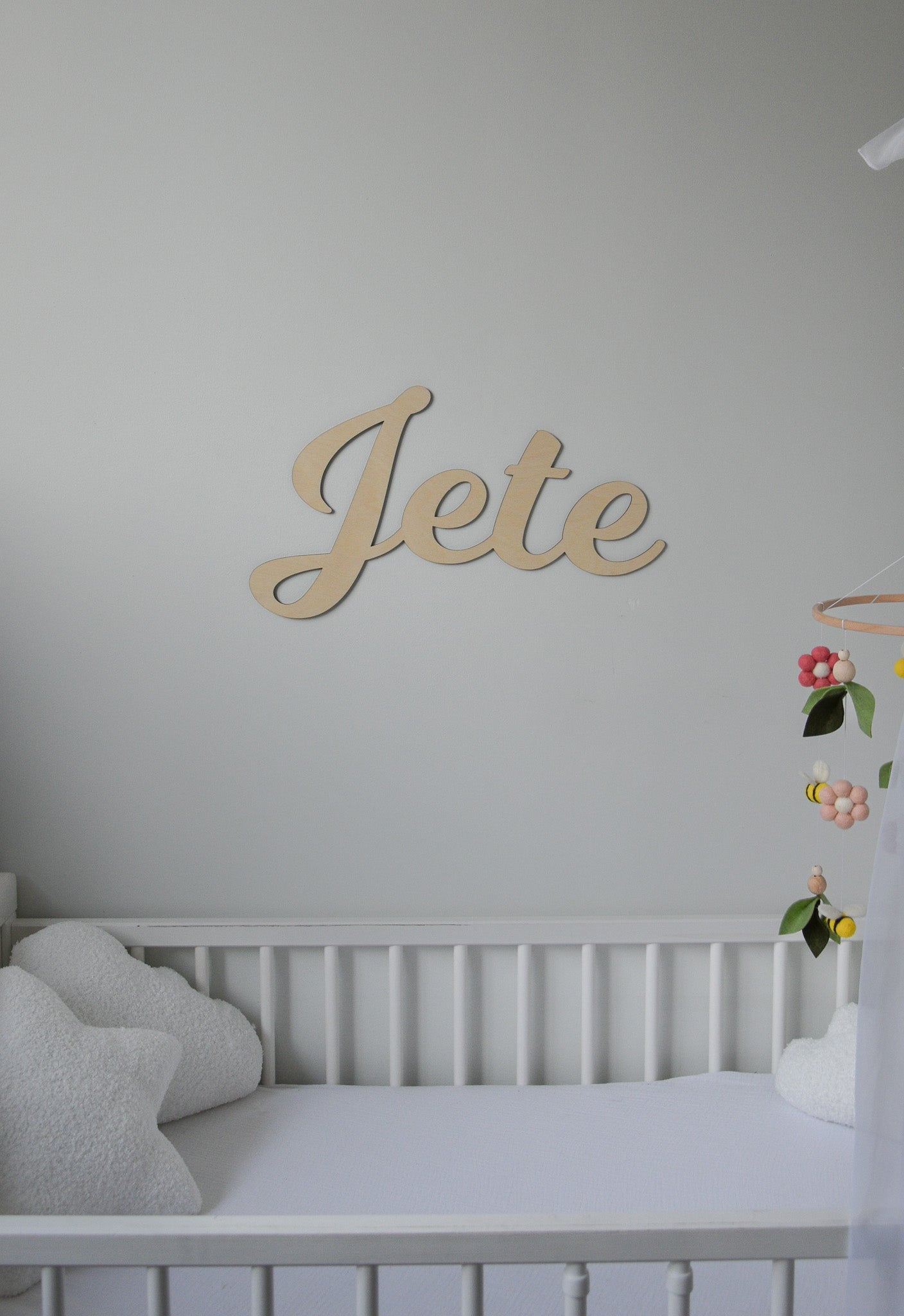 Custom Wooden Name Sign for Nursery