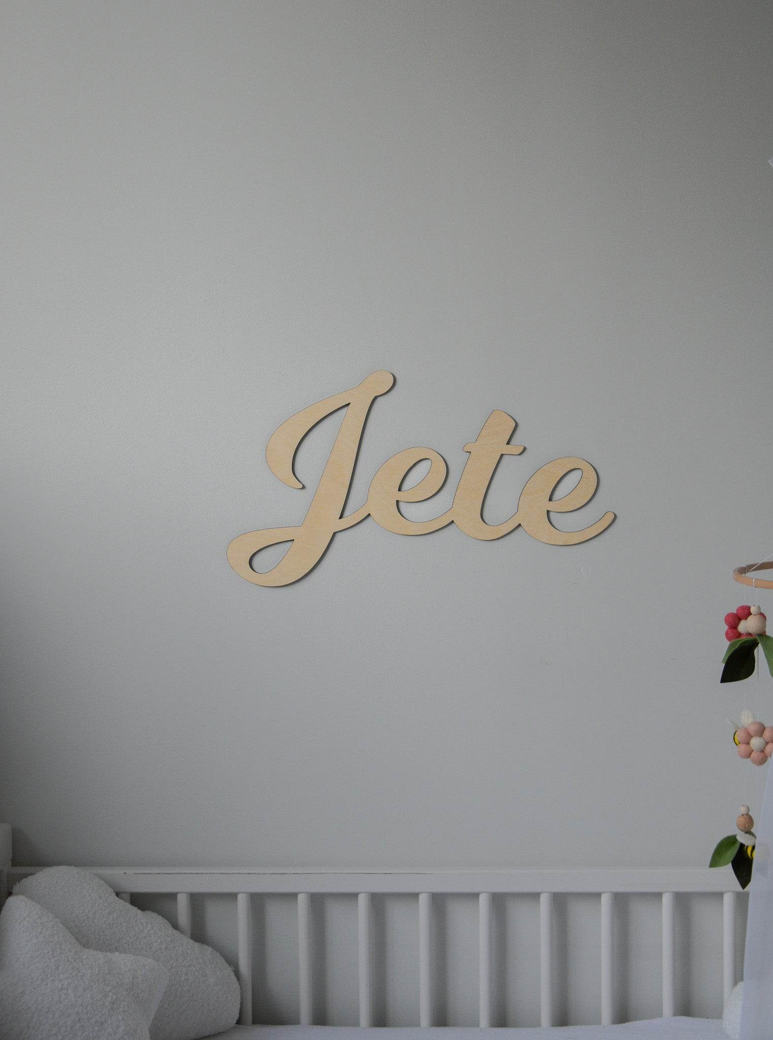 Custom Wooden Name Sign for Nursery - Minidreams Decor