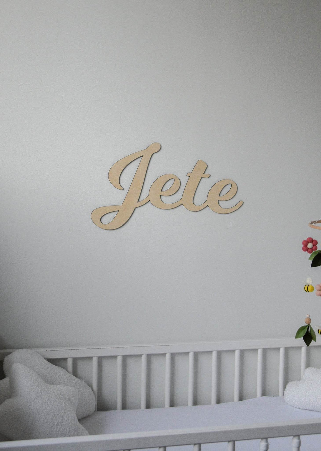 Custom Wooden Name Sign for Nursery - Minidreams Decor