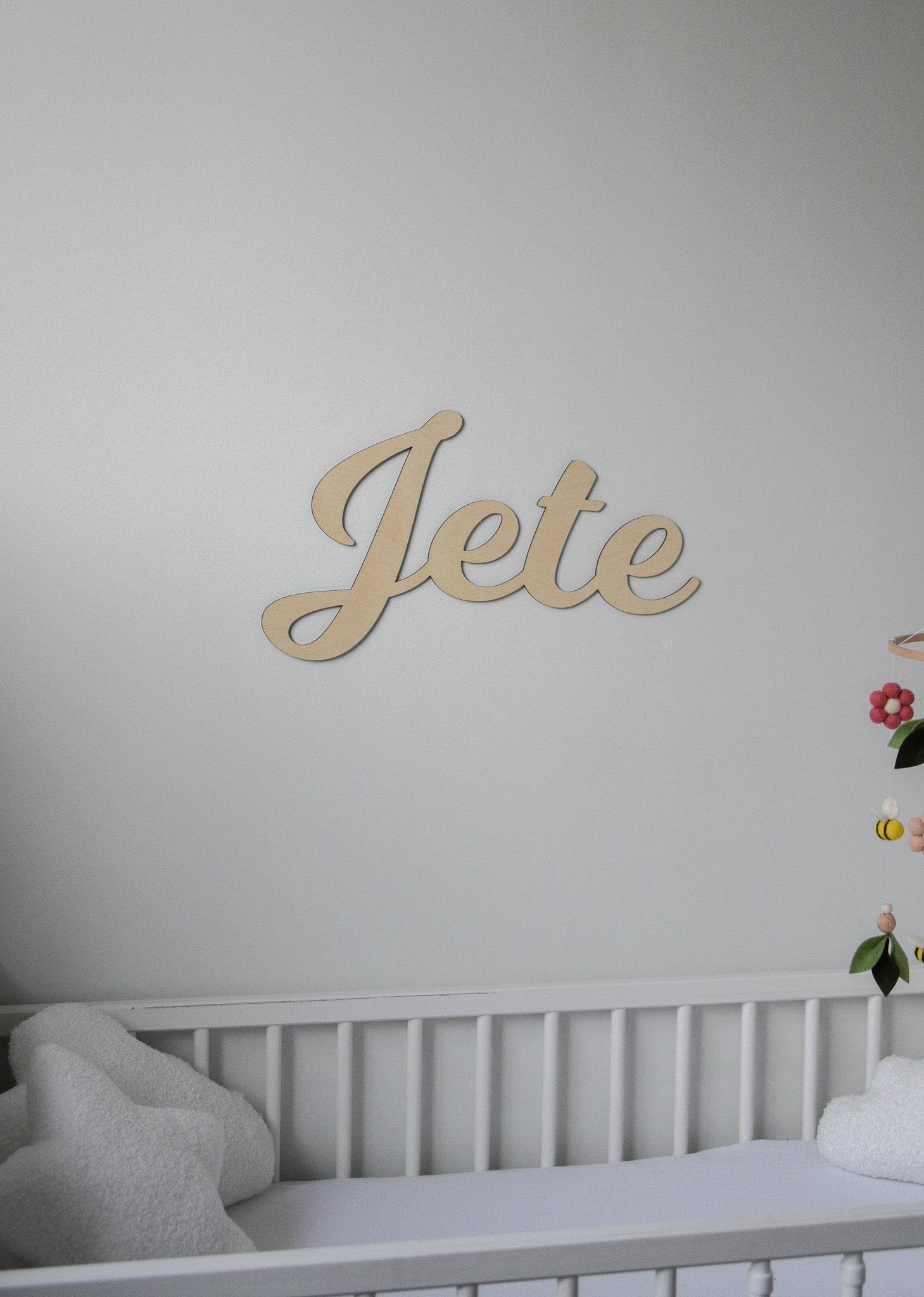 Custom Wooden Name Sign for Nursery - Minidreams Decor