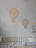 Wooden hot air balloon wall decor - Minidreams Decor