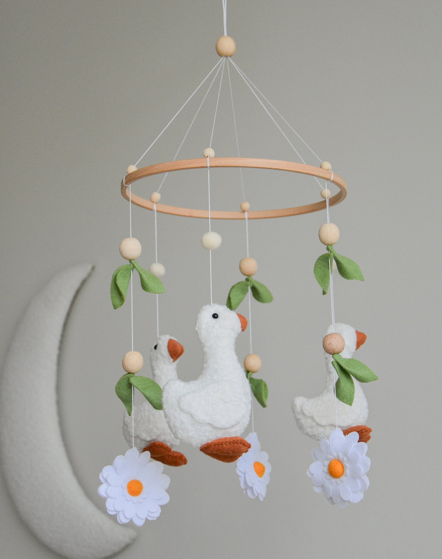 Goose  nursery baby mobile