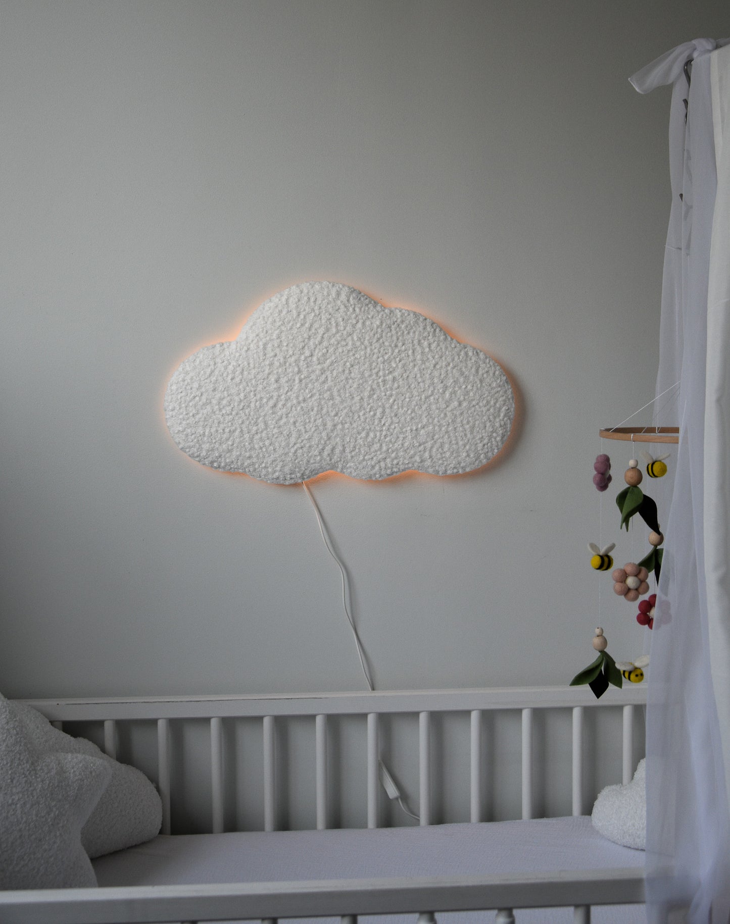 Boucle warm white Cloud LED lamp night light