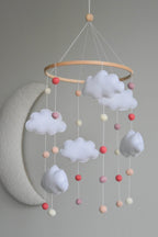 Clouds and Balls Baby crib Mobile - Minidreams Decor