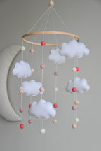 Clouds and Balls Baby crib Mobile - Minidreams Decor