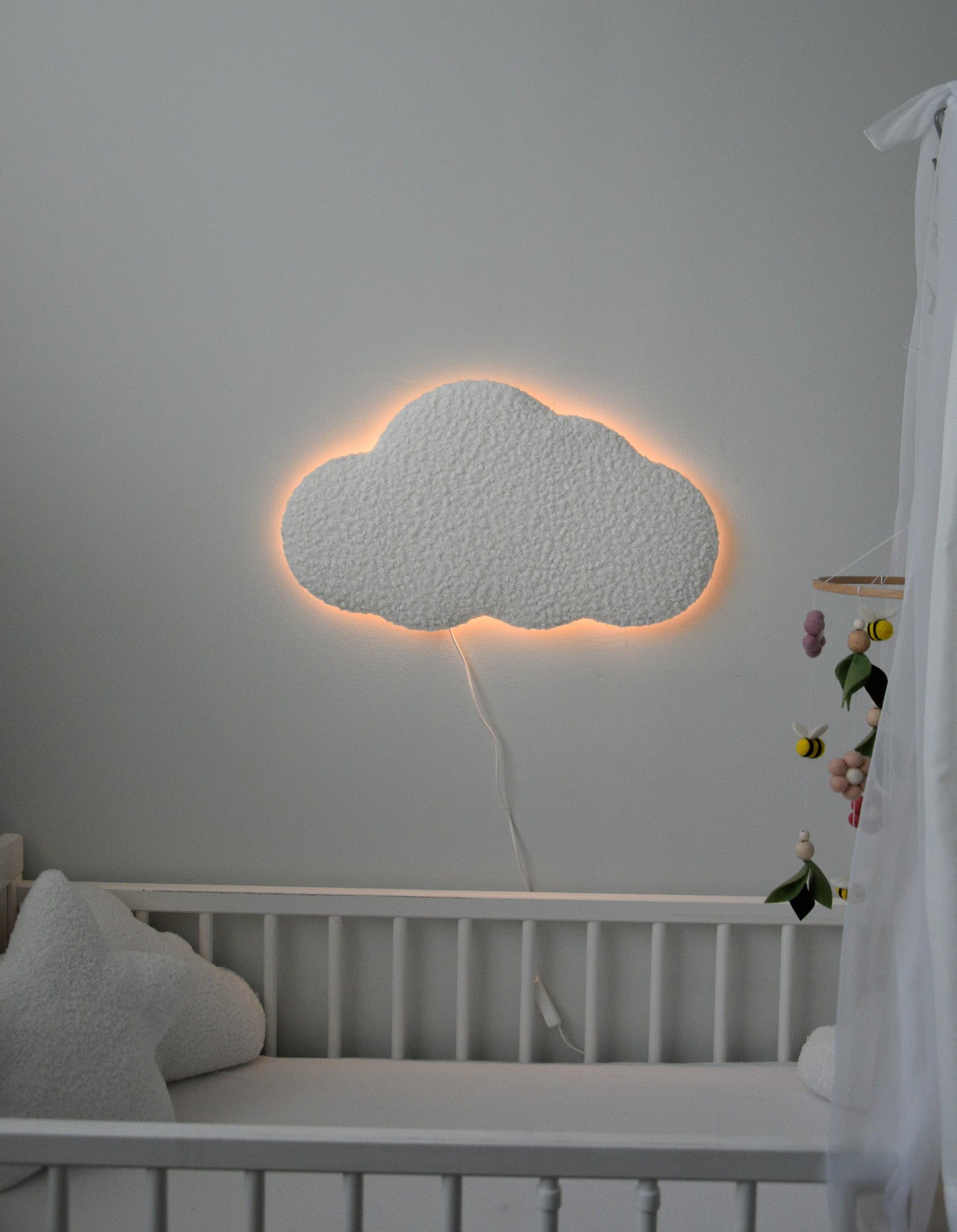 Boucle warm white Cloud LED lamp night light