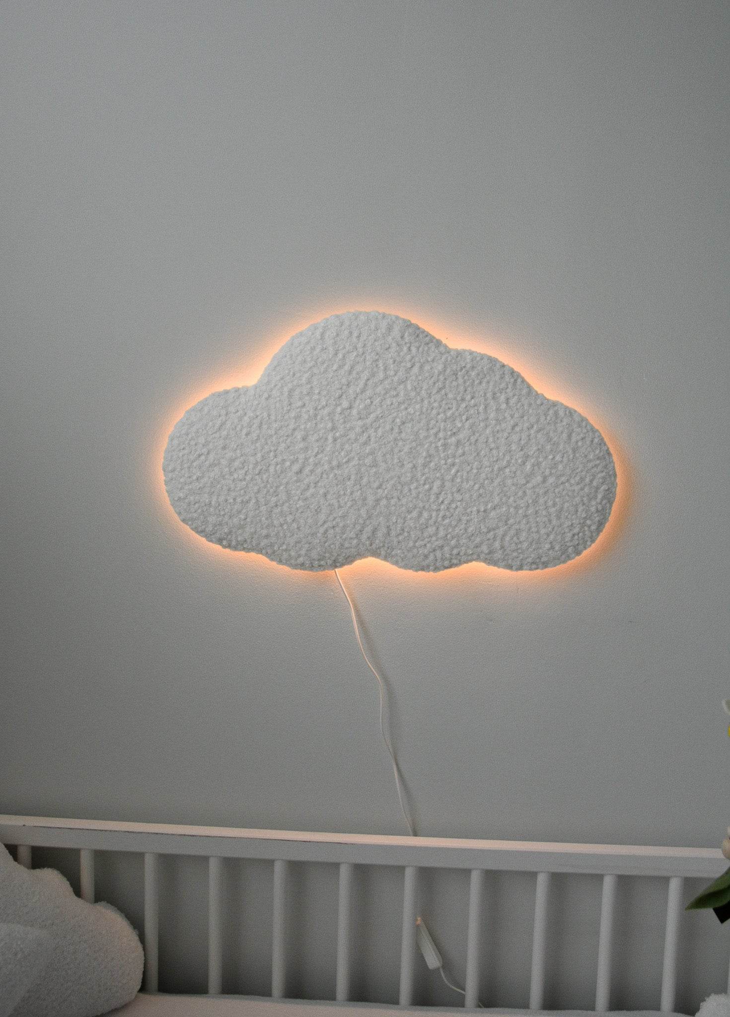 Boucle warm white Cloud LED lamp night light - Minidreams Decor