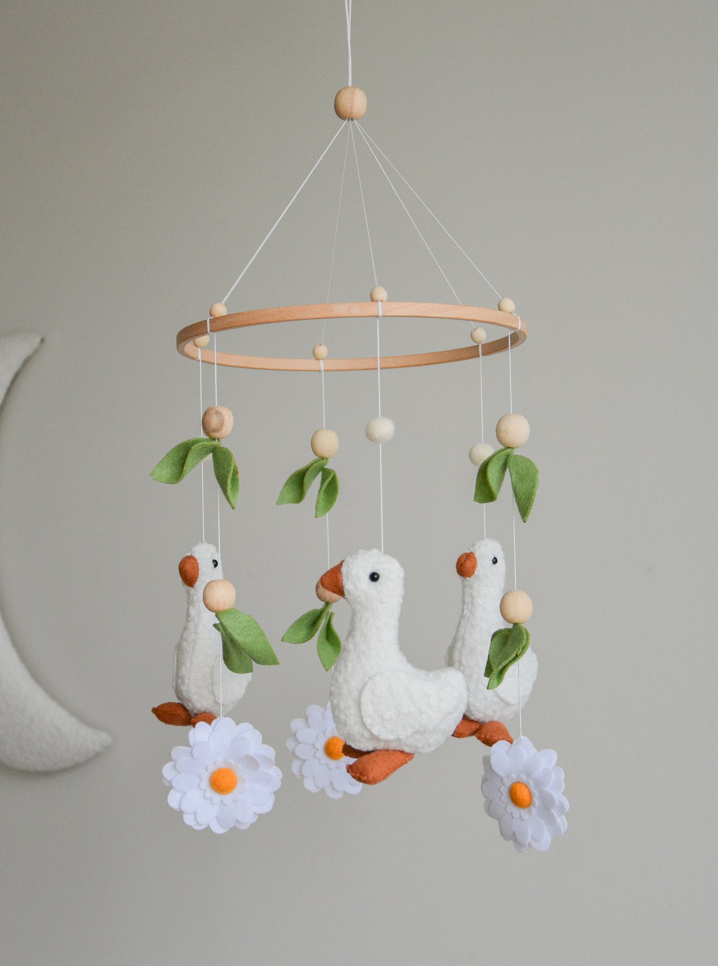 Goose  nursery baby mobile