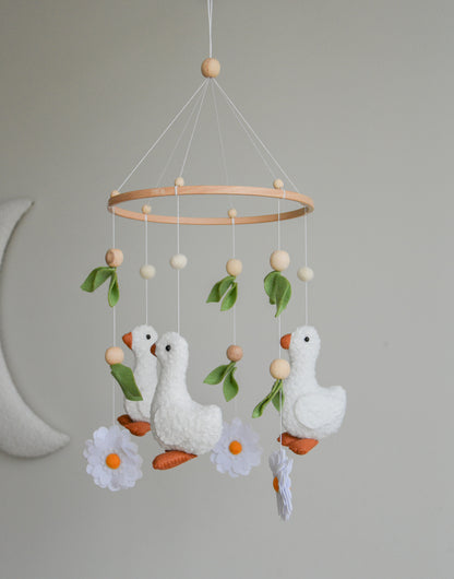 Goose  nursery baby mobile