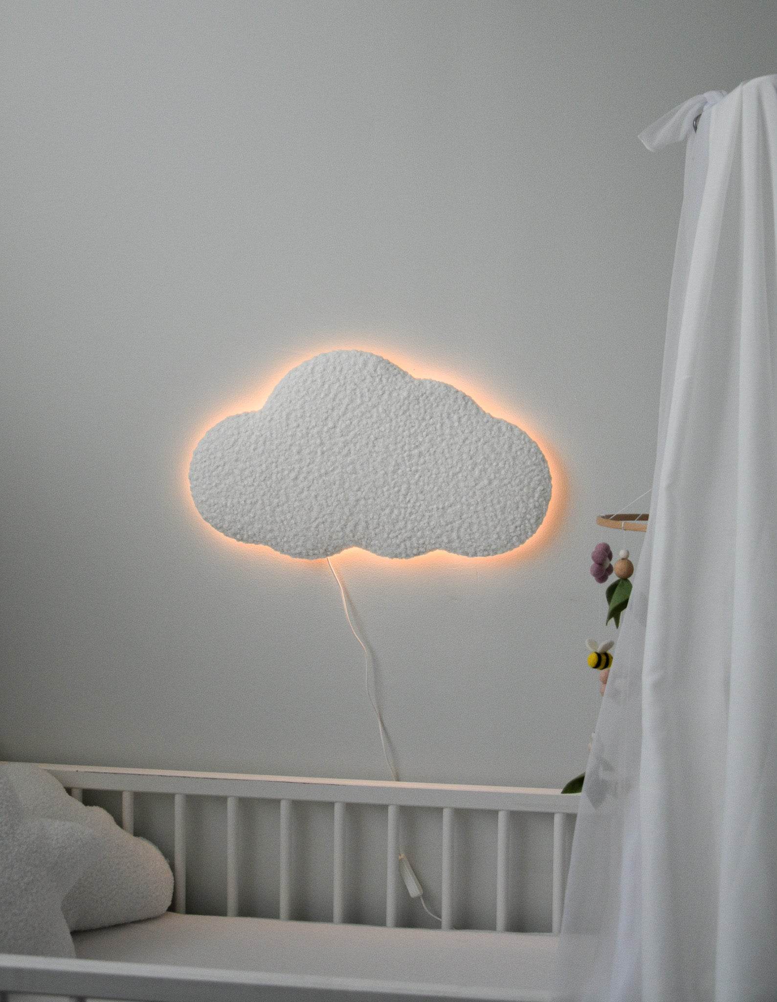 Boucle warm white Cloud LED lamp night light - Minidreams Decor