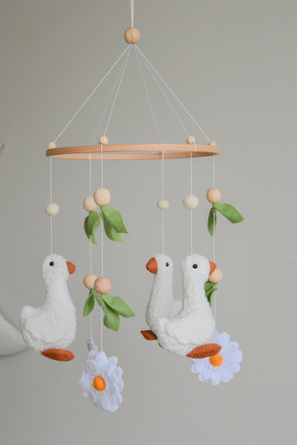 Goose  nursery baby mobile