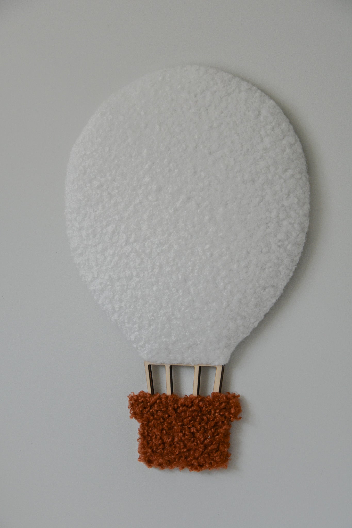 Boucle hot air balloon wall decor