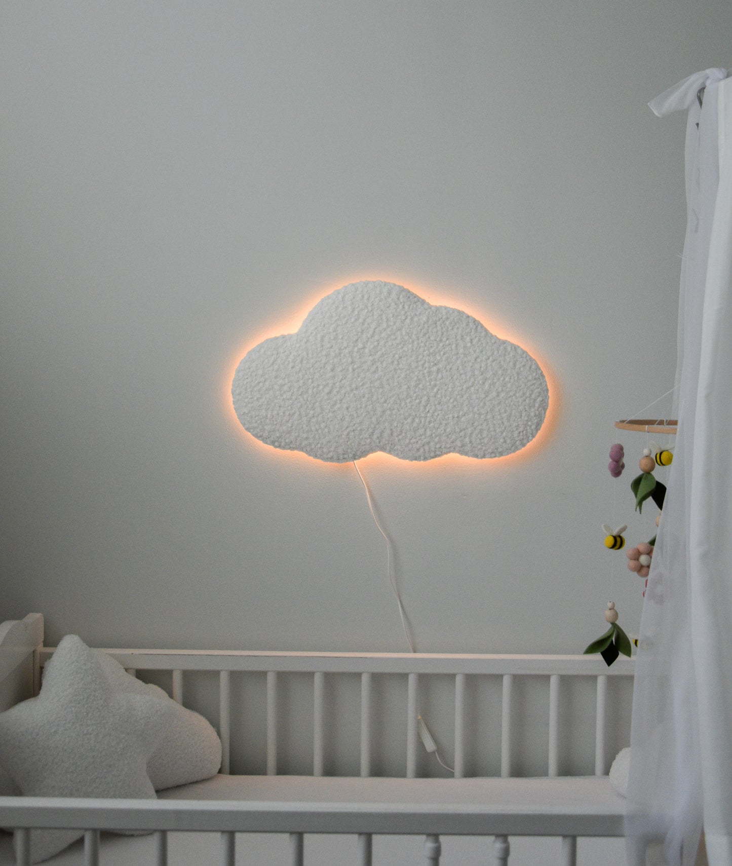 Boucle warm white Cloud LED lamp night light