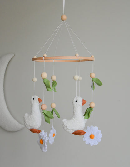 Goose  nursery baby mobile