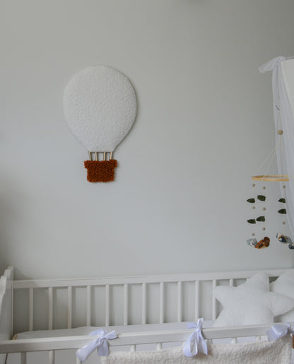 Boucle hot air balloon wall decor