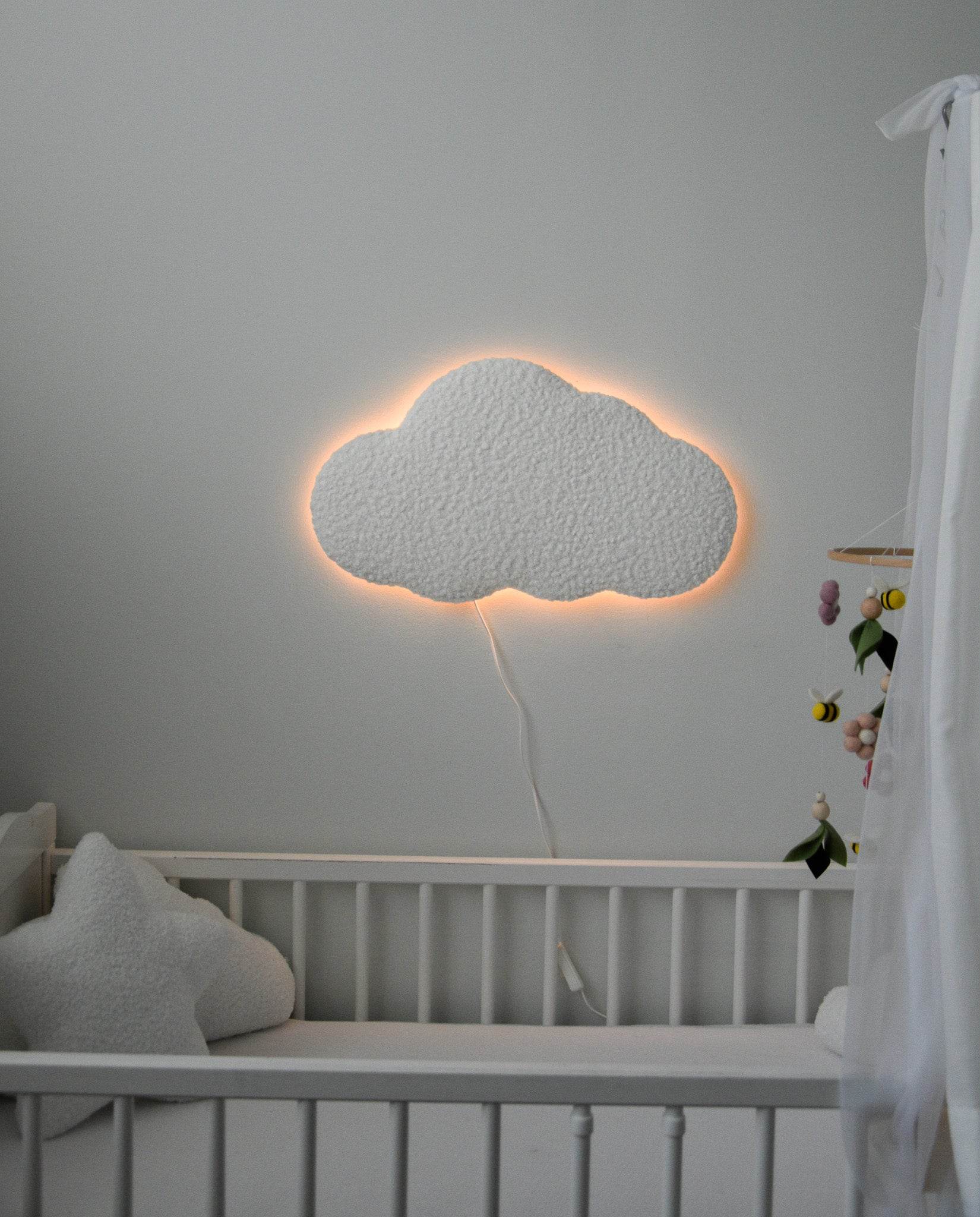 Boucle warm white Cloud LED lamp night light - Minidreams Decor