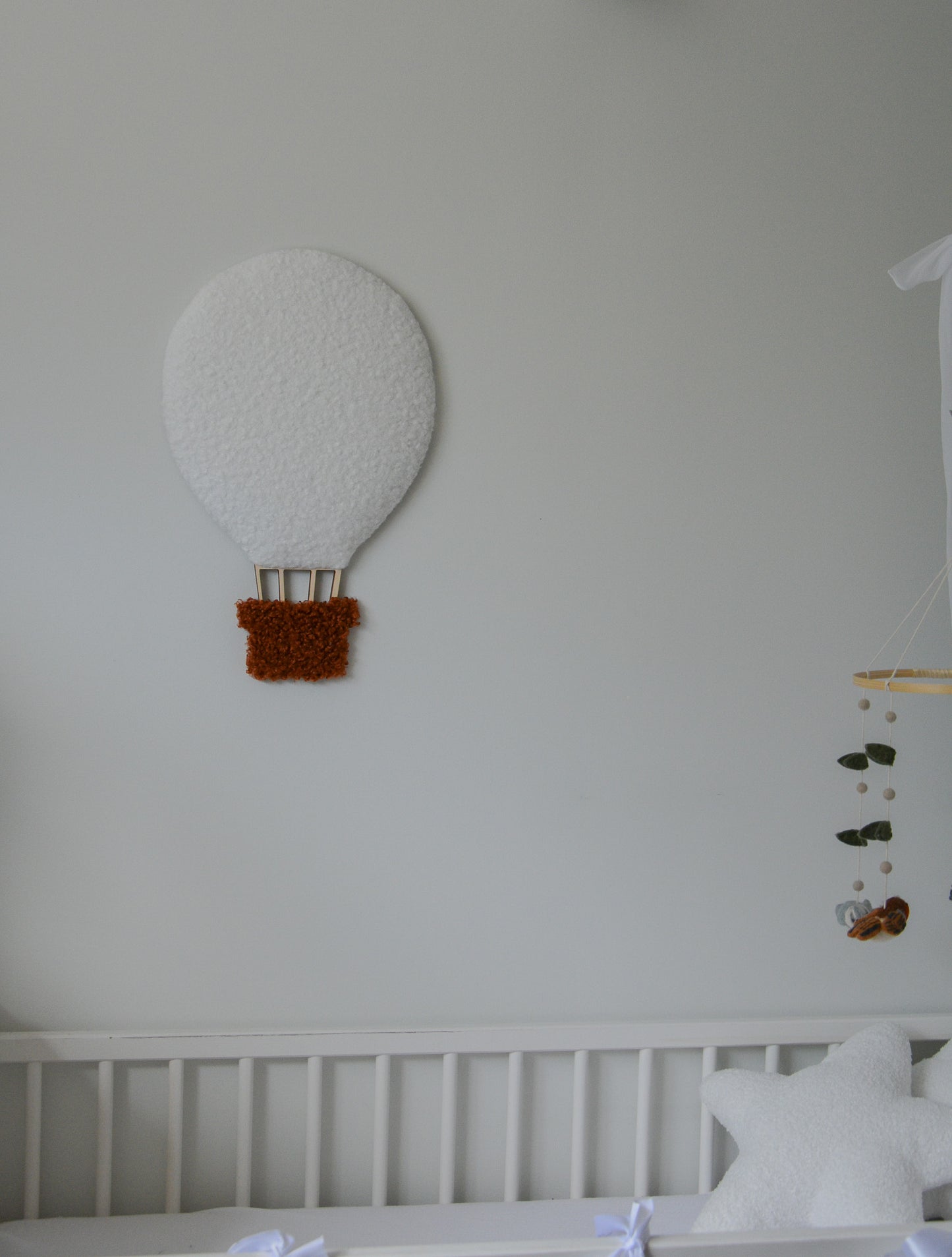 Boucle hot air balloon wall decor