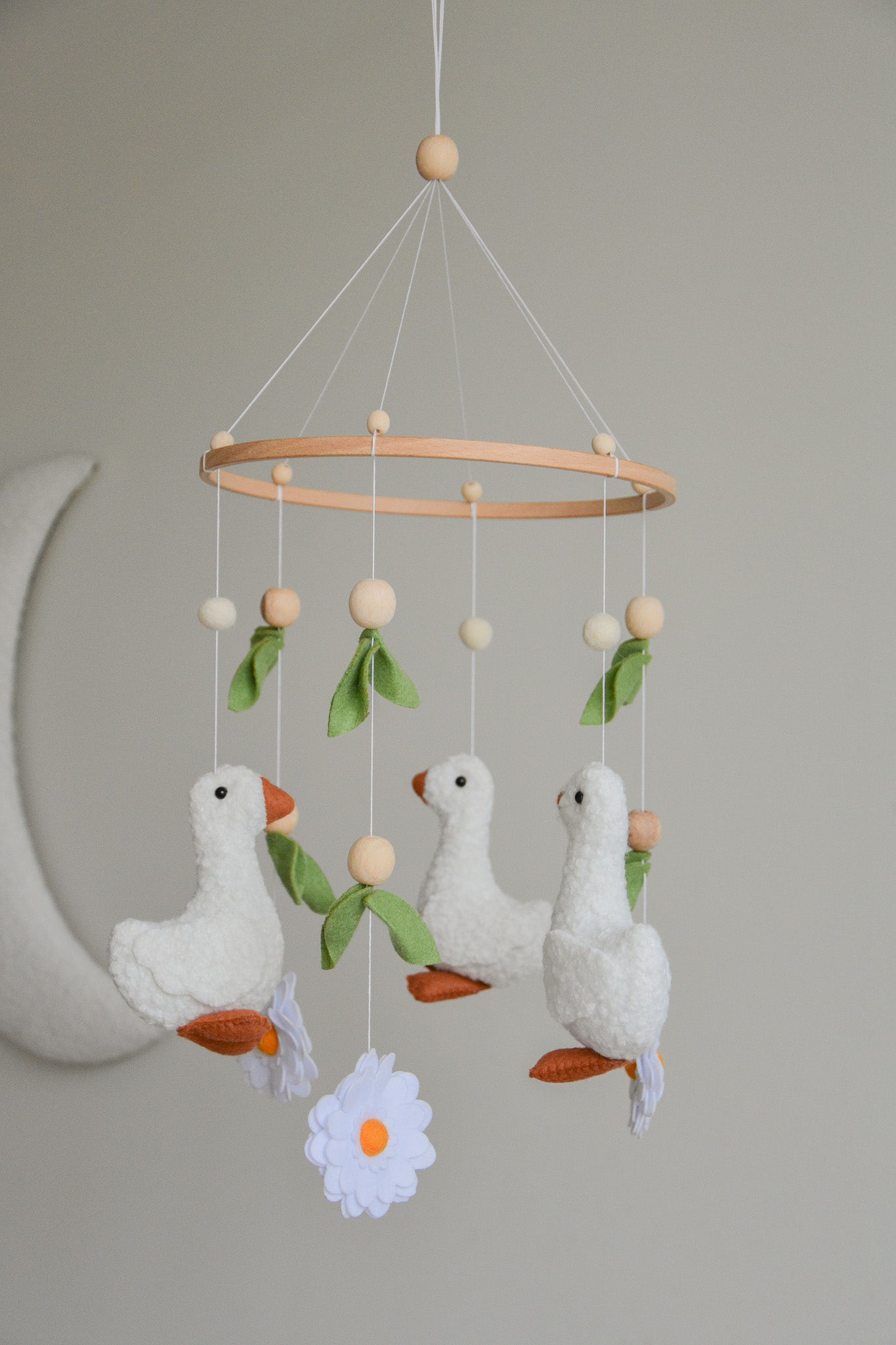 Goose  nursery baby mobile