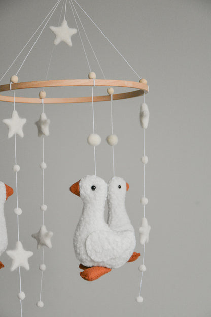 Duck nursery baby mobile