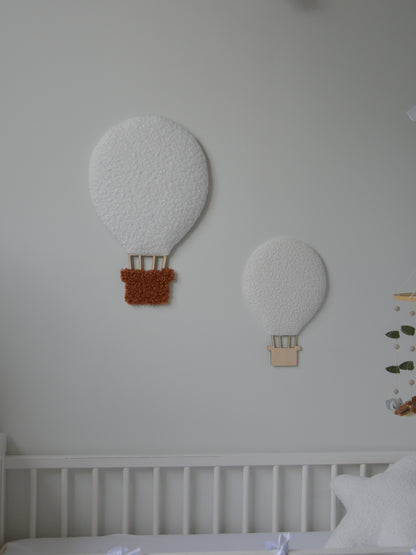 Boucle hot air balloon wall decor