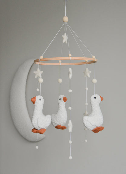 Duck nursery baby mobile