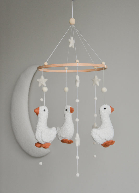 Duck nursery baby mobile