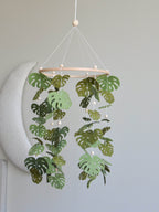 Monstera leaves baby mobile - Minidreams Decor