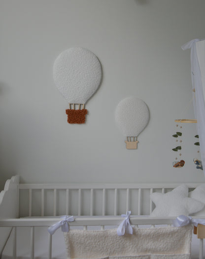 Boucle hot air balloon wall decor