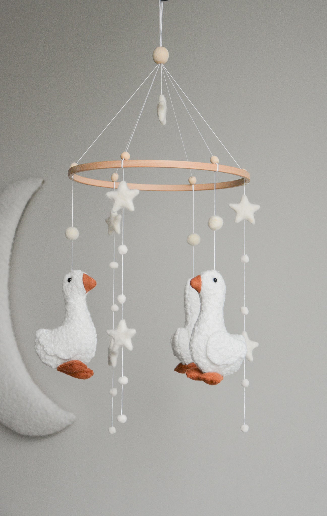 Duck nursery baby mobile