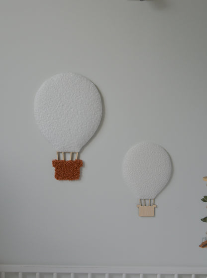 Boucle hot air balloon wall decor